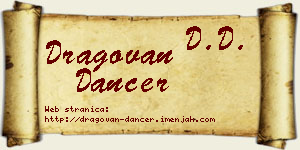 Dragovan Dancer vizit kartica